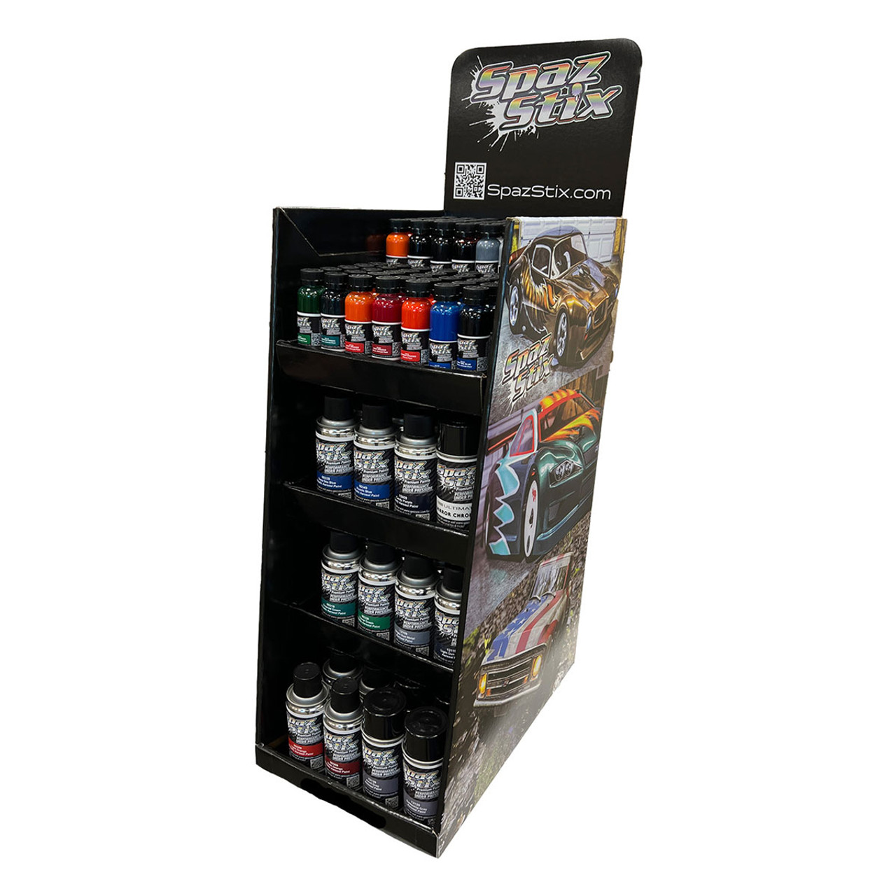 Spax Stix Counter Top Display Holds 36 Airbrush/36 Aerosol Spax Stix Counter Top Display Holds 36 Airbrush/36 Aerosol