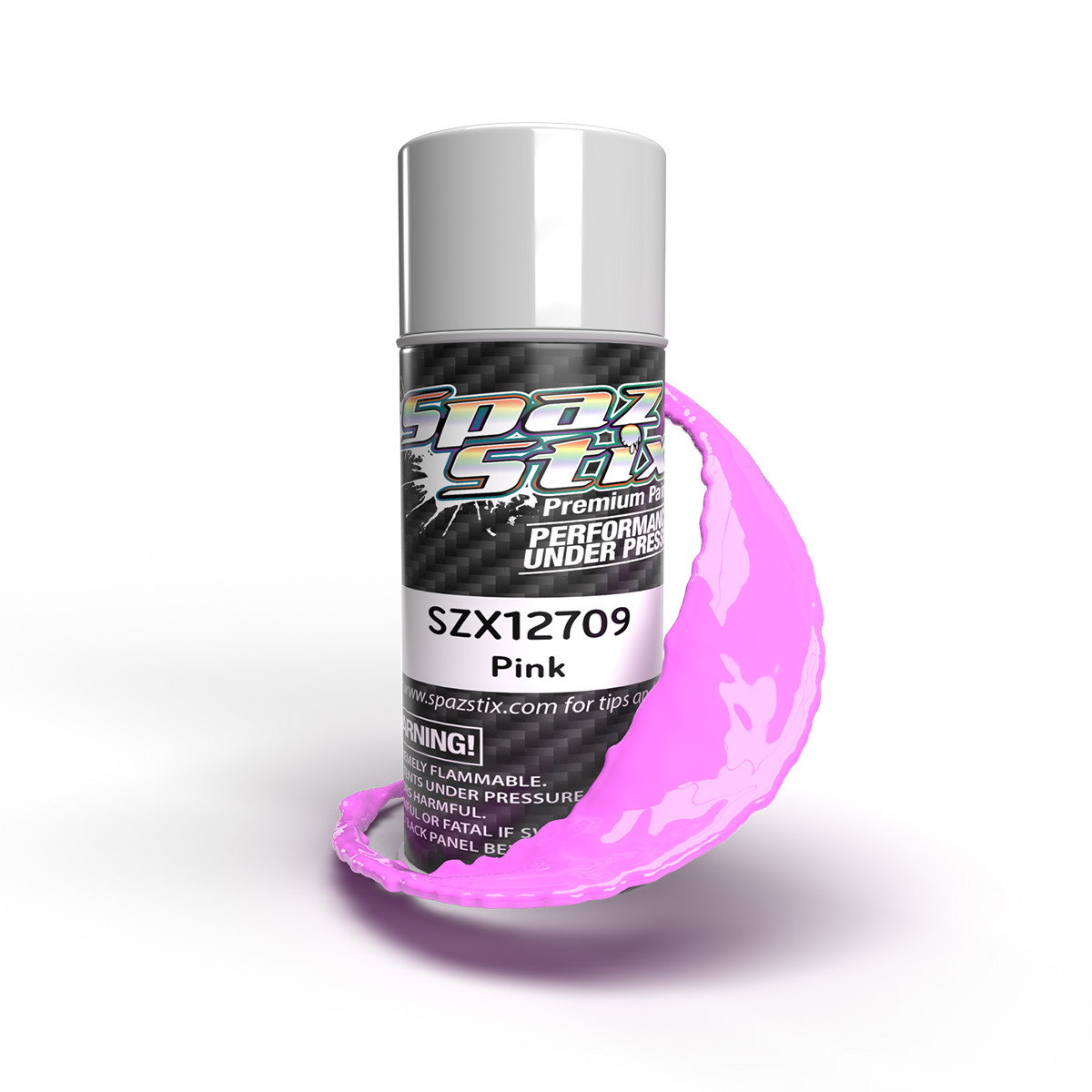 Spaz Stix Solid Pink Aerosol Paint, 3.5oz Can SZX12709