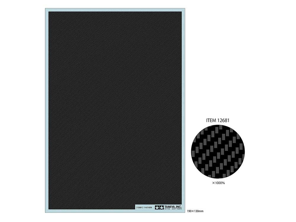 Tamiya Carbon Pattern Decal Set Twill Weave / Fine TAM12681