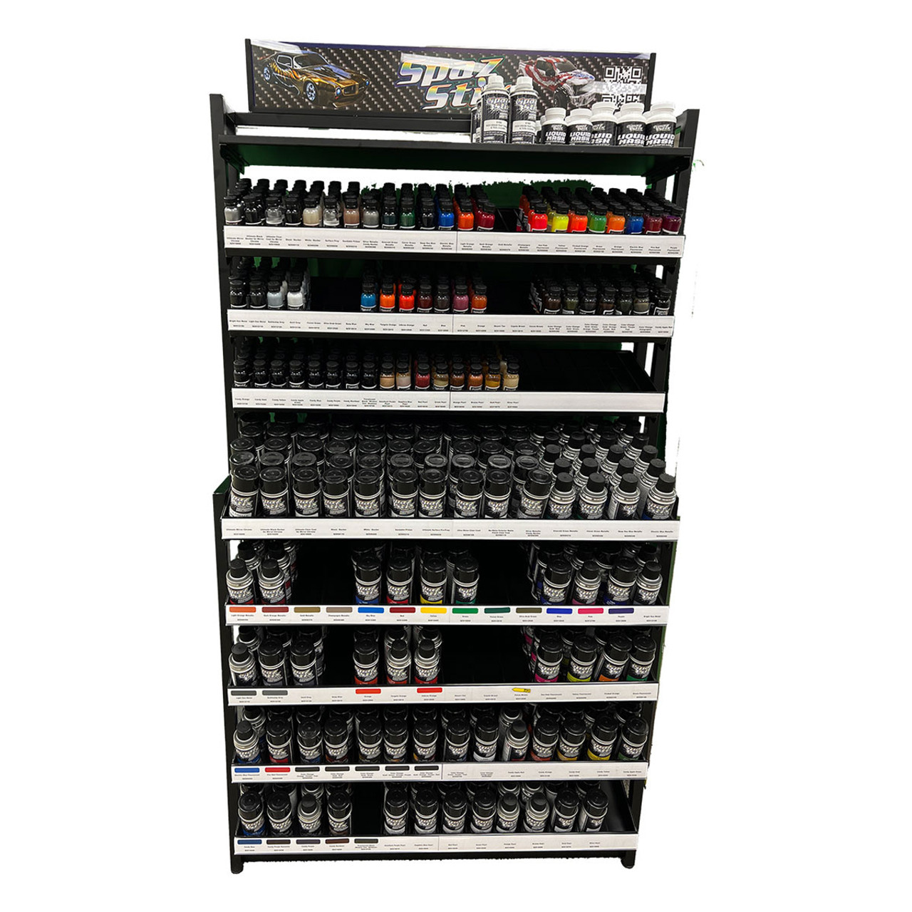 Spaz Stix Floor Rack Display Holds 74 Airbrush/70 Aerosol Spaz Stix Floor Rack Display Holds 74 Airbrush/70 Aerosol