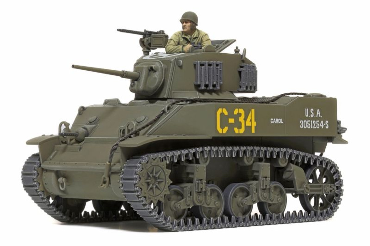 Tamiya 1/48 US LightTank M5A1 Stuart, Plastic Model TAM32606