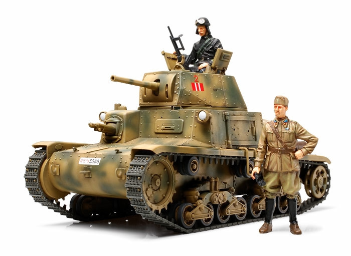Tamiya 1/35 Italian Carro Armato M13/40 Plastic Model Kit TAM35296