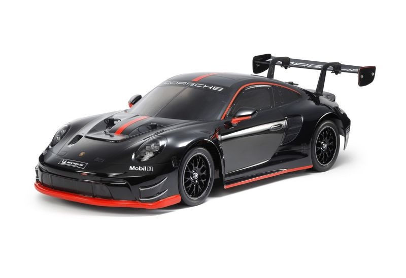 Tamiya 1/10 R/C Porsche 911 GT3 R (992) Black Painted Body TT-02 TAM47512