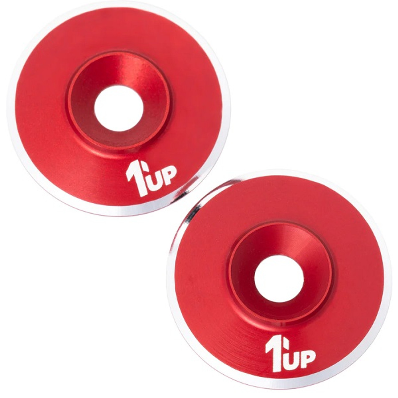 7075 LowPro Wing Washers, M3, Red Shine, 2pcs 7075 LowPro Wing Washers, M3, Red Shine, 2pcs