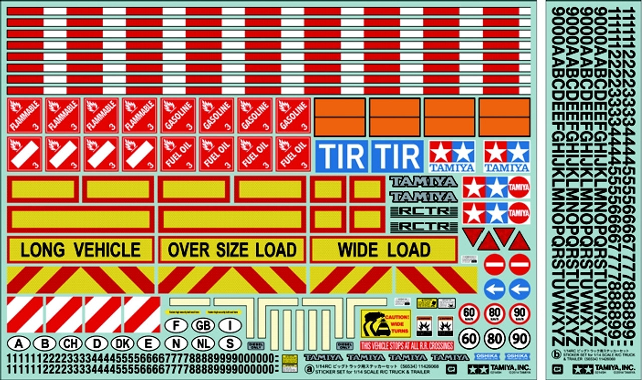 RC Sticker Set 1/15 Scale RC Sticker Set 1/15 Scale