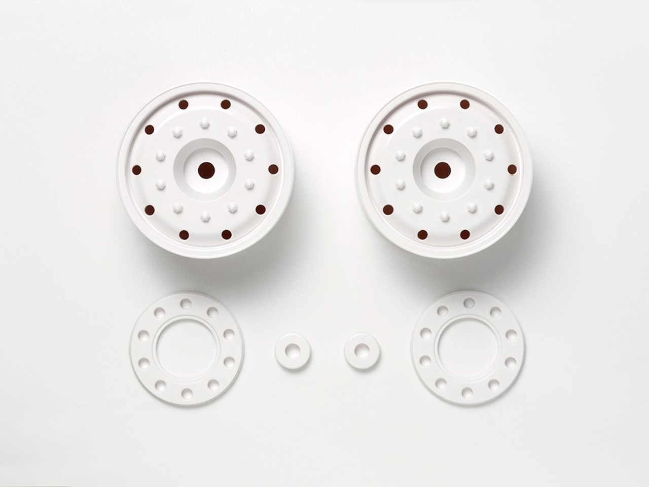 RC 30mm Hex Hub Wheels, 2pcs, White RC 30mm Hex Hub Wheels, 2pcs, White