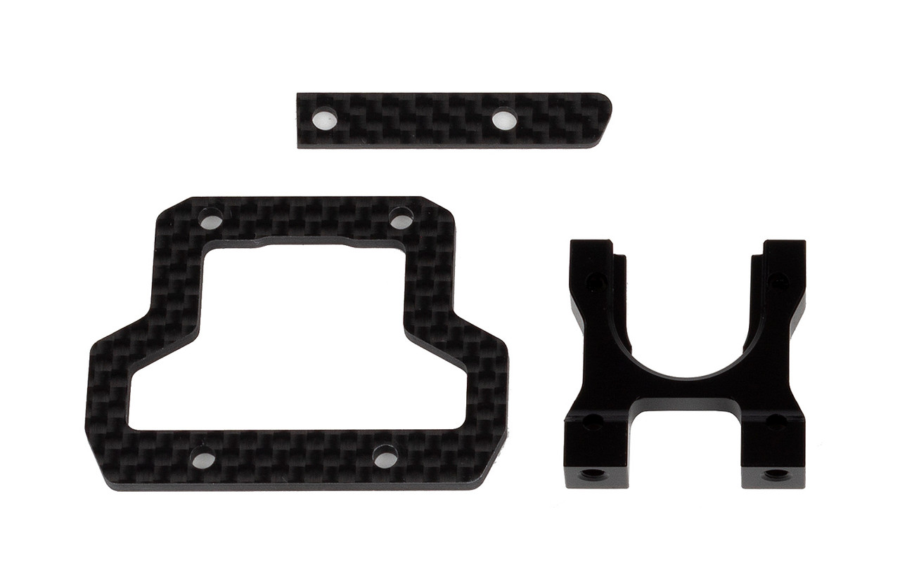 Team Associated RC10B74.2 Center Bulkhead and Brace Set, Decoupled Slipper ASC92378
