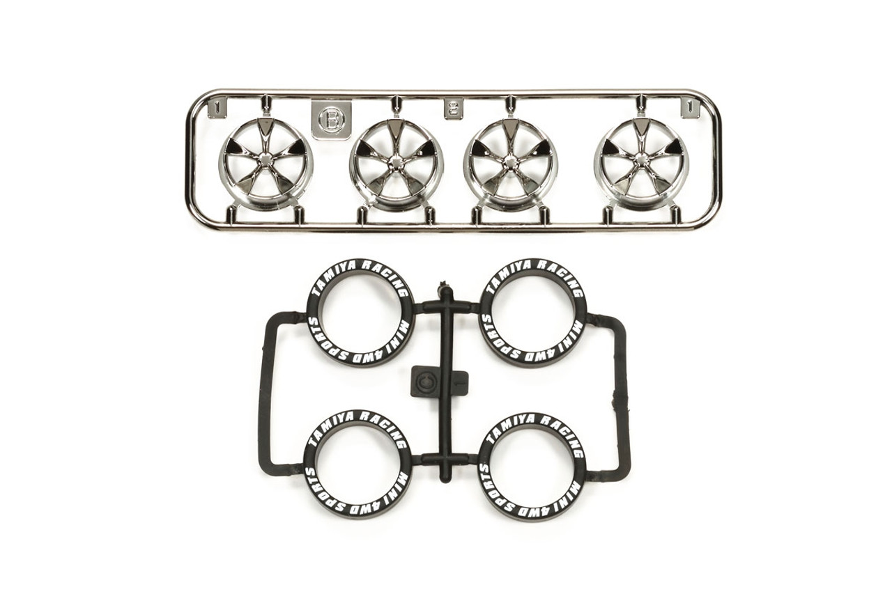 JR LP Tire/Wheel (5-Spoke) Black Plated JR LP Tire/Wheel (5-Spoke) Black Plated