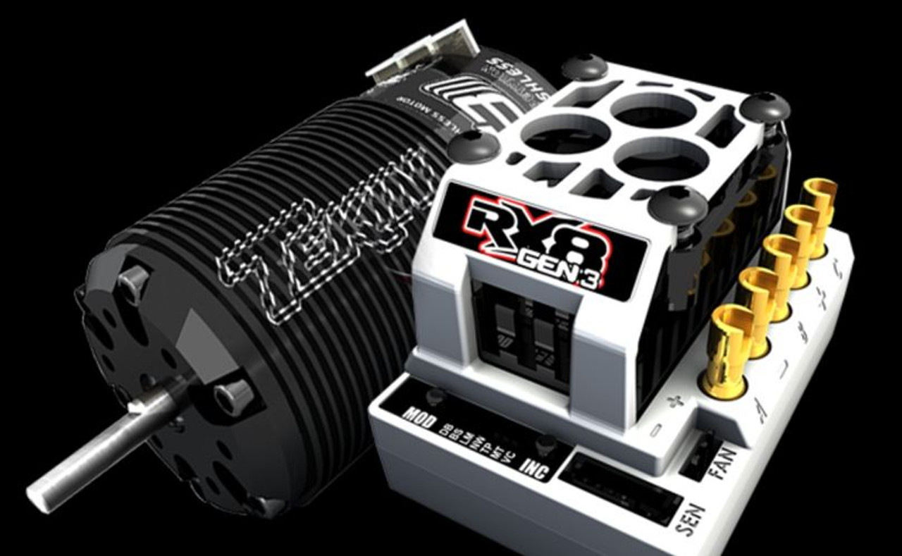 Rx8Gen3 BL ESC - 4030 T8Gen3 BL Motor 1900kV 1/8 System Rx8Gen3 BL ESC - 4030 T8Gen3 BL Motor 1900kV 1/8 System