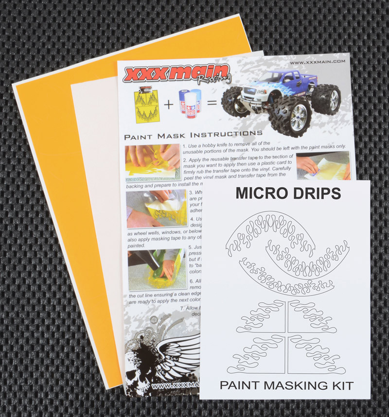 XXX Main Racing Micro Drips Paint Mask XXXM003S