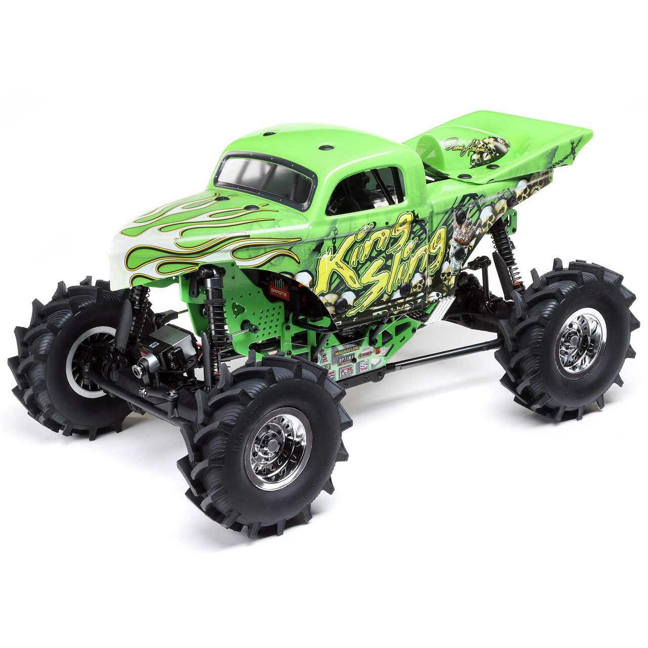 Losi 1/8 LMT Mega Truck King Sling 4S 4X4 RTR Brushless Mega Truck, Green Losi 1/8 LMT Mega Truck King Sling 4S 4X4 RTR Brushless Mega Truck, Green