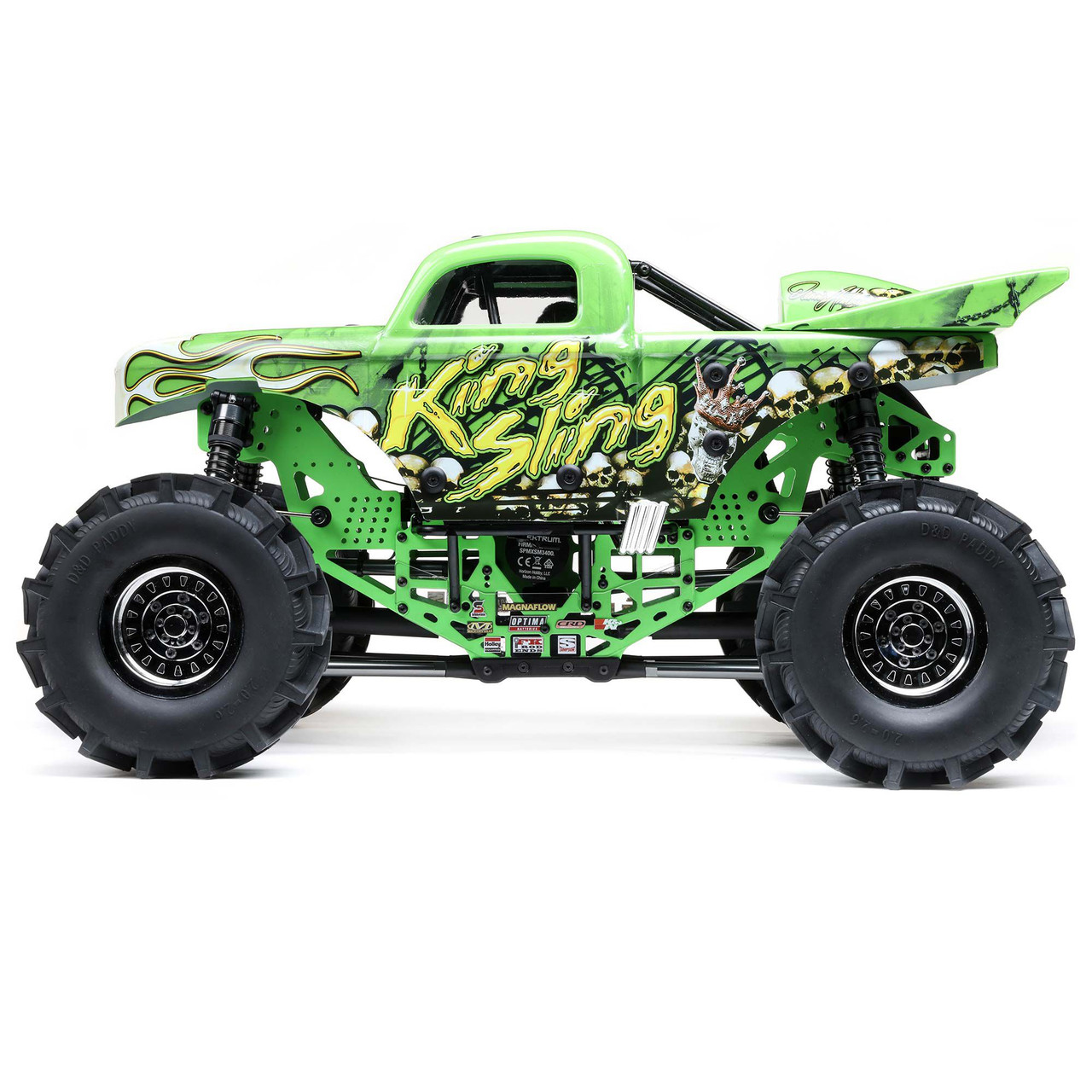 Losi 1/8 LMT Mega Truck King Sling 4S 4X4 RTR Brushless Mega Truck, Green Losi 1/8 LMT Mega Truck King Sling 4S 4X4 RTR Brushless Mega Truck, Green