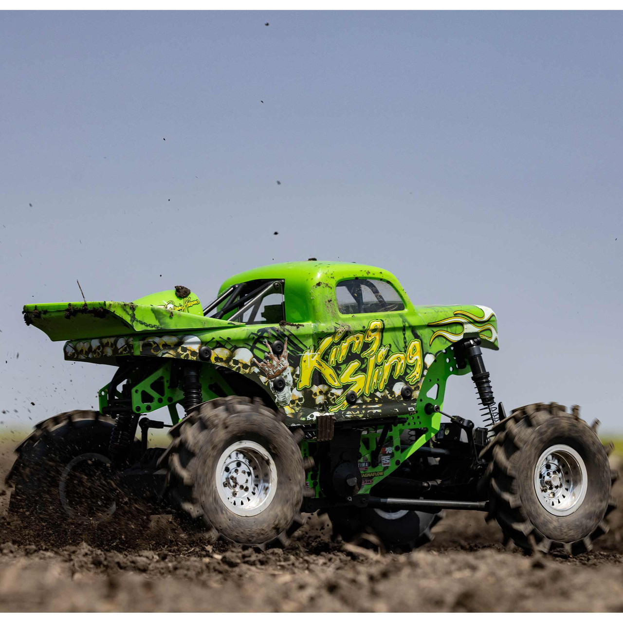 Losi 1/8 LMT Mega Truck King Sling 4S 4X4 RTR Brushless Mega Truck, Green Losi 1/8 LMT Mega Truck King Sling 4S 4X4 RTR Brushless Mega Truck, Green