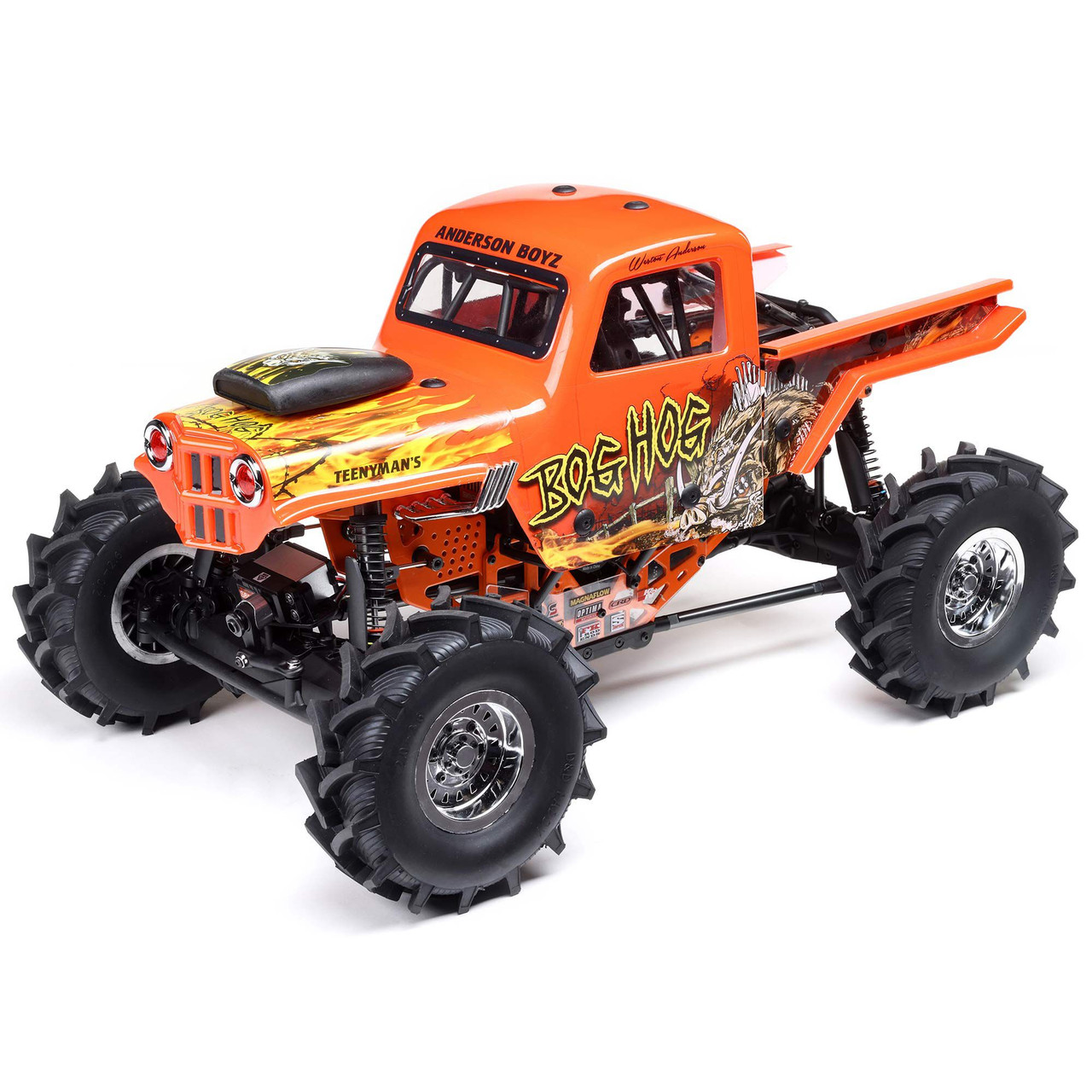 Losi 1/8 LMT Mega Truck Bog Hog 4S 4X4 RTR Brushless Mega Truck, Orange Losi 1/8 LMT Mega Truck Bog Hog 4S 4X4 RTR Brushless Mega Truck, Orange