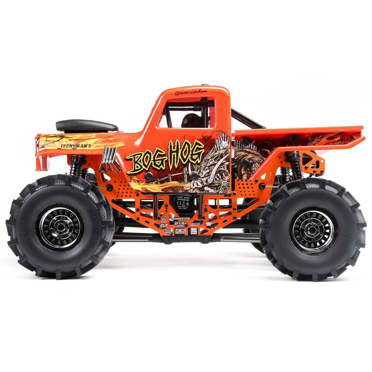 Losi 1/8 LMT Mega Truck Bog Hog 4S 4X4 RTR Brushless Mega Truck, Orange Losi 1/8 LMT Mega Truck Bog Hog 4S 4X4 RTR Brushless Mega Truck, Orange