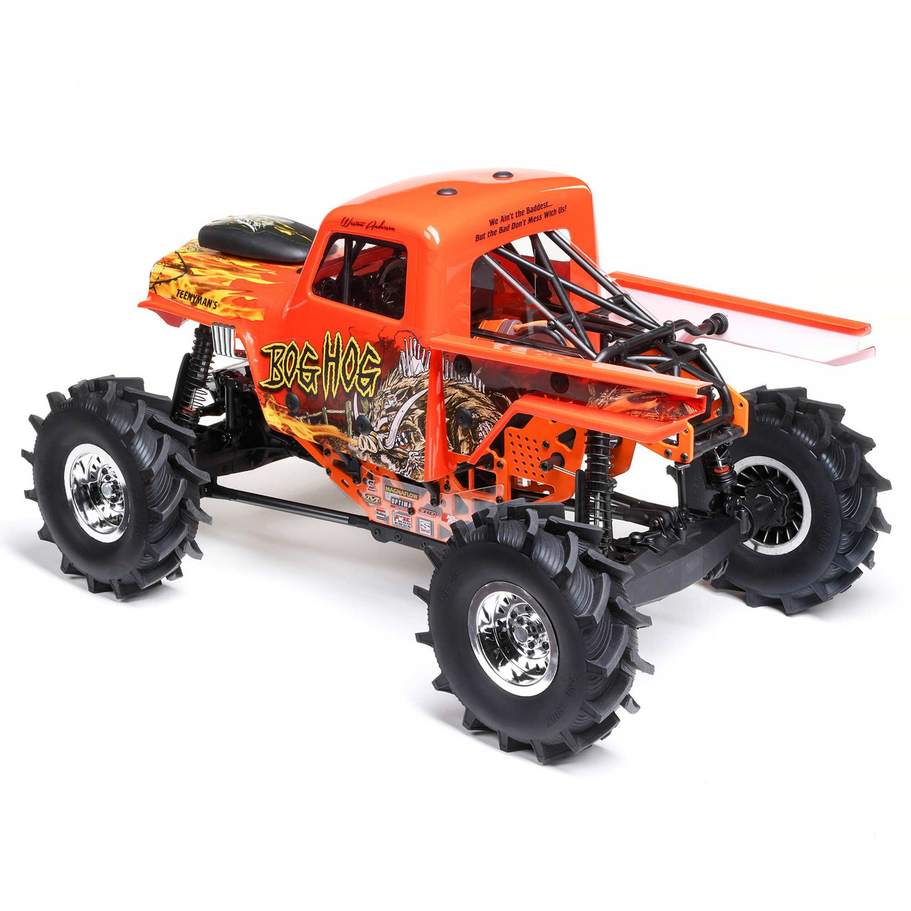 Losi 1/8 LMT Mega Truck Bog Hog 4S 4X4 RTR Brushless Mega Truck, Orange Losi 1/8 LMT Mega Truck Bog Hog 4S 4X4 RTR Brushless Mega Truck, Orange