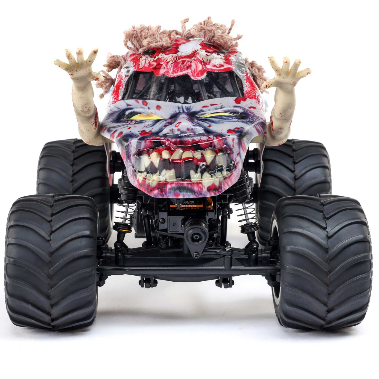 Losi 1/18 Mini LMT Zombie 2S 4X4 RTR Brushed Monster Truck (Battery & Charger Included), Red Losi 1/18 Mini LMT Zombie 2S 4X4 RTR Brushed Monster Truck (Battery & Charger Included), Red