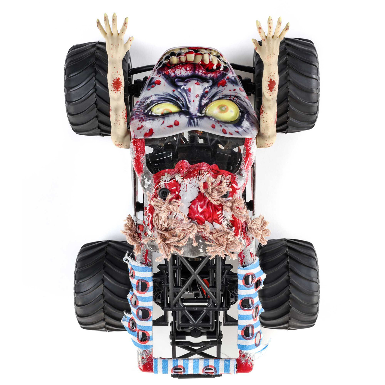 Losi 1/18 Mini LMT Zombie 2S 4X4 RTR Brushed Monster Truck (Battery & Charger Included), Red Losi 1/18 Mini LMT Zombie 2S 4X4 RTR Brushed Monster Truck (Battery & Charger Included), Red