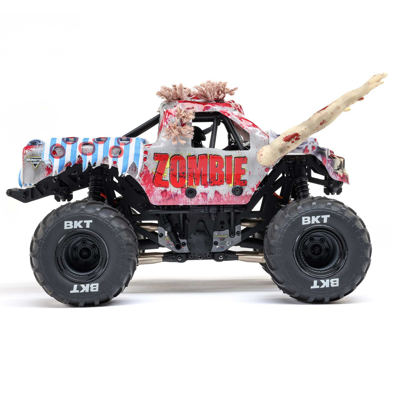 Losi 1/18 Mini LMT Zombie 2S 4X4 RTR Brushed Monster Truck (Battery & Charger Included), Red Losi 1/18 Mini LMT Zombie 2S 4X4 RTR Brushed Monster Truck (Battery & Charger Included), Red