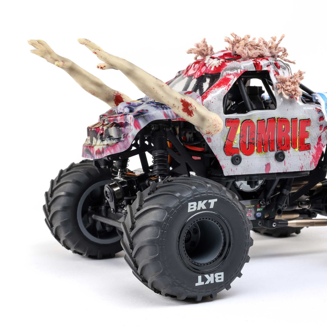 Losi 1/18 Mini LMT Zombie 2S 4X4 RTR Brushed Monster Truck (Battery & Charger Included), Red Losi 1/18 Mini LMT Zombie 2S 4X4 RTR Brushed Monster Truck (Battery & Charger Included), Red