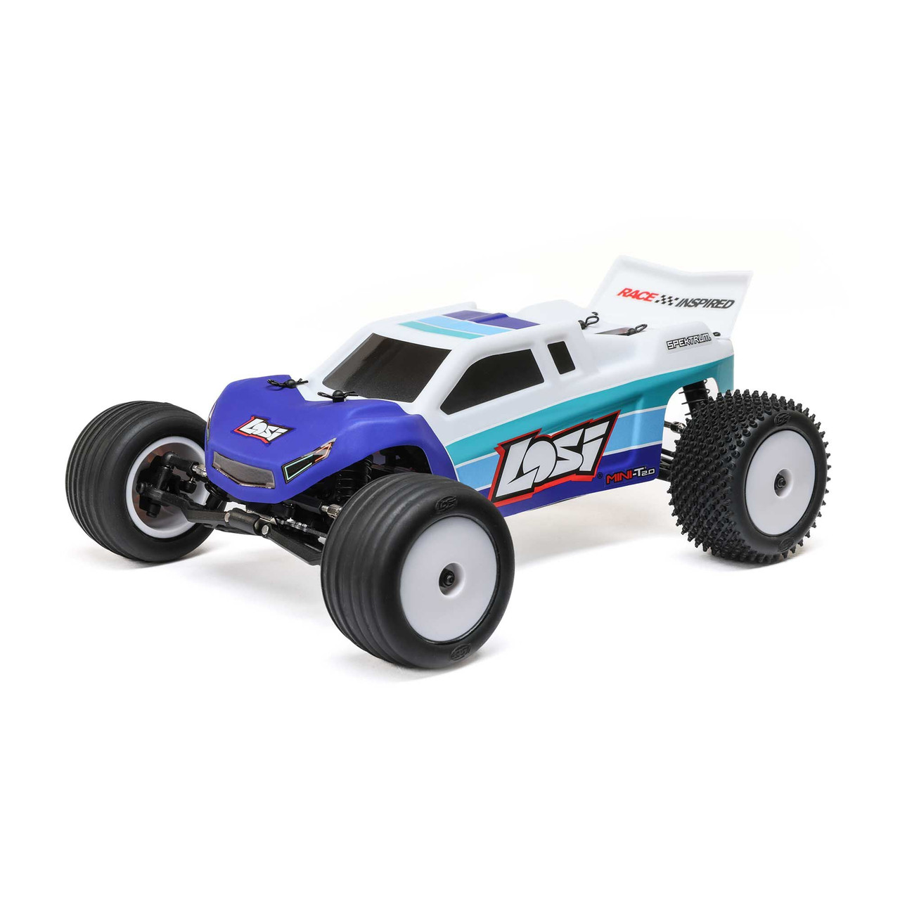 Losi Mini T 2.0 Brushless V2 RTR, Blue Losi Mini T 2.0 Brushless V2 RTR, Blue