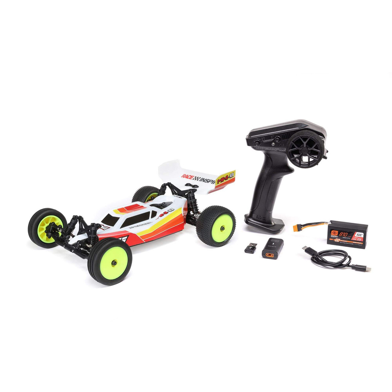 Losi Losi 1/16 Mini-B 2WD Buggy Brushless RTR, Red LOS01024T1