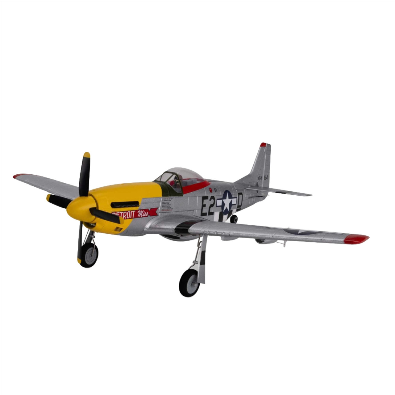 E-Flite UMX P-51D Mustang “Detroit Miss” BNF Basic with AS3X and SAFE Select EFLU7350
