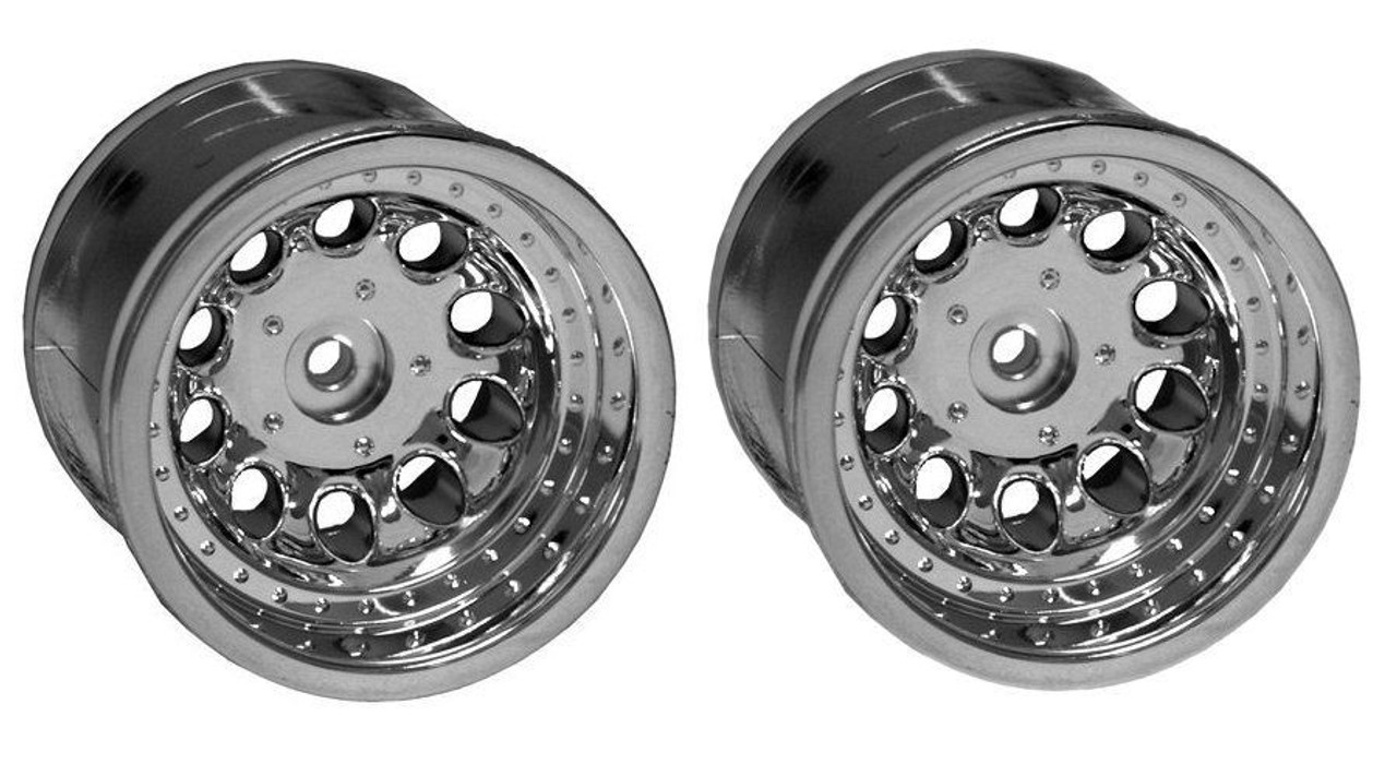 1/10 Revolver Rear 2.2 Wheels, 12mm Hex, Chrome (2): Traxxas Nitro 1/10 Revolver Rear 2.2 Wheels, 12mm Hex, Chrome (2): Traxxas Nitro
