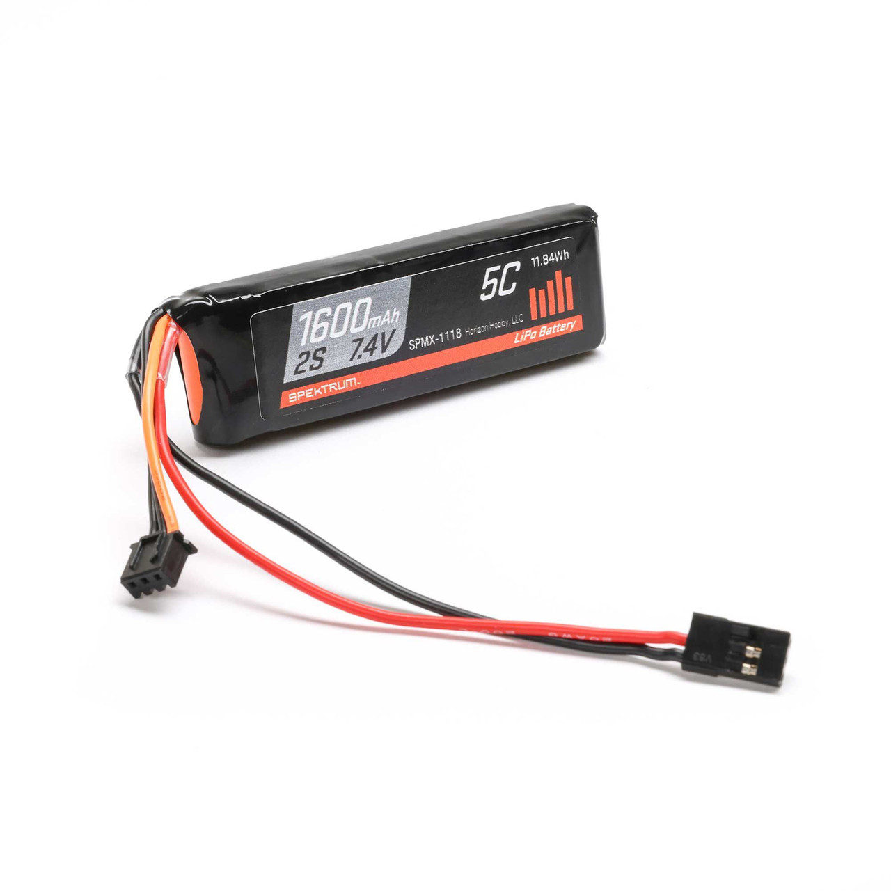Spektrum 7.4V 1600mAh 2S 5C Receiver LiPo Battery SPMX-1118