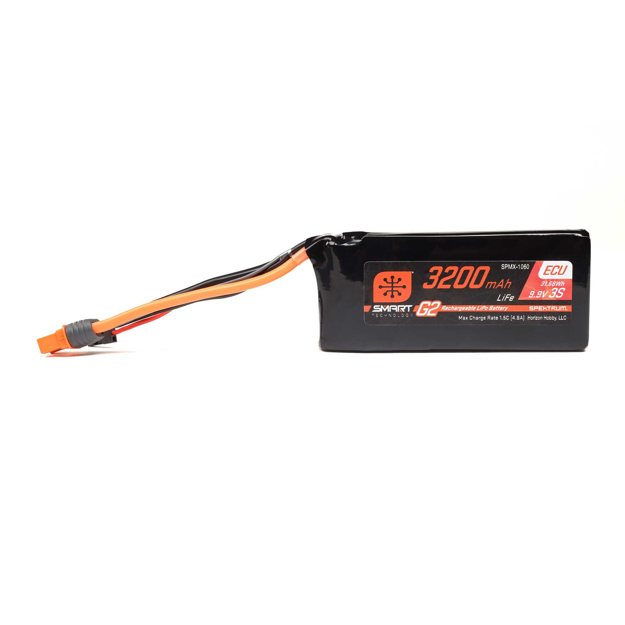 9.9V 3200mAh 3S 10C Smart G2 ECU LiFe Battery: IC3 9.9V 3200mAh 3S 10C Smart G2 ECU LiFe Battery: IC3
