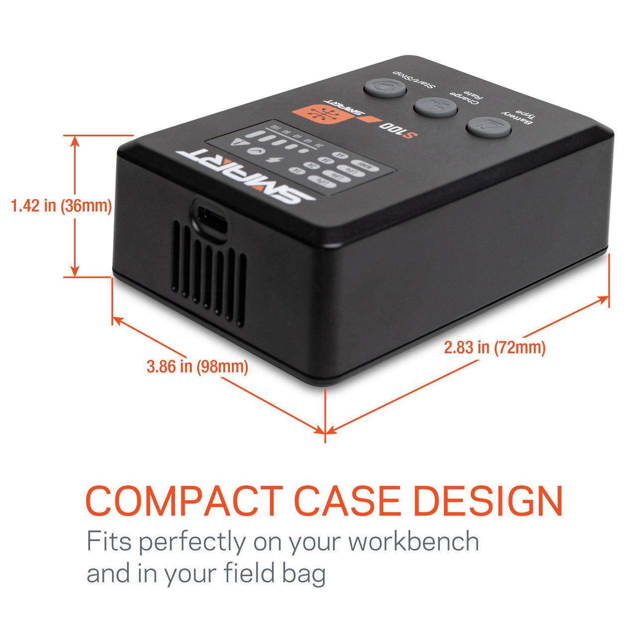 Smart Powerstage Surface Bundle: 810mAh 2S 50C LiPo Battery (IC2) / S100 Charger / 65W Power Supply / Adapter