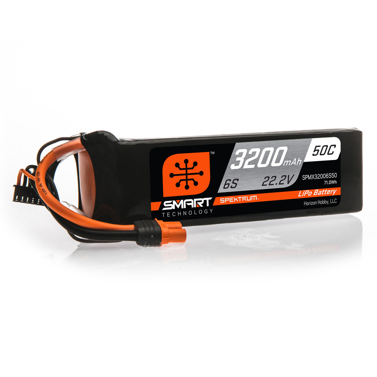 Spektrum 22.2V 3200mAh 6S 50C Smart LiPo Battery: IC5 SPMX32006S50