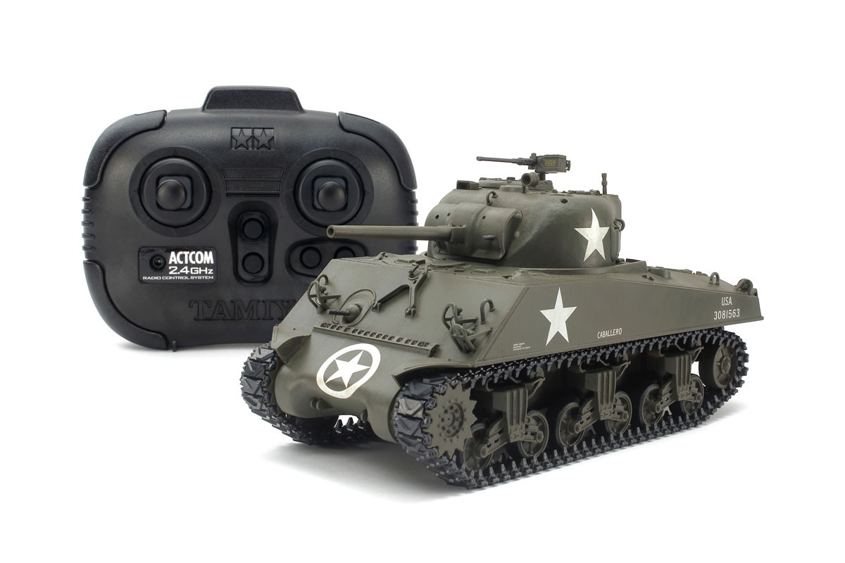 Tamiya RC 1/35 US Med Tank Kit, M4A3 Sherman TAM48217
