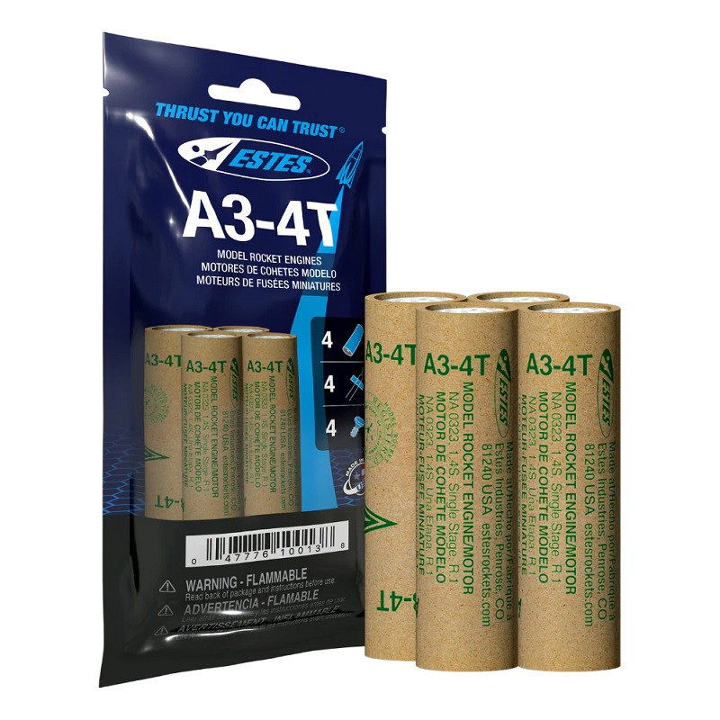 A3-4T Model Rocket Engines (4pk)