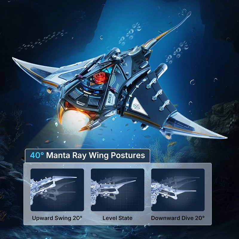 Manta Ray Mechanical 3D Puzzle Kit