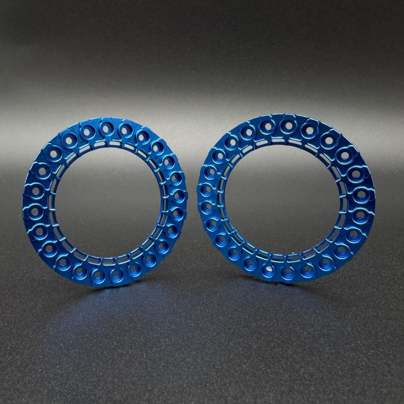 Reef's RC 1.9 "SLUICE" Beadlock Ring (Blue) (2) SEHREEFS278