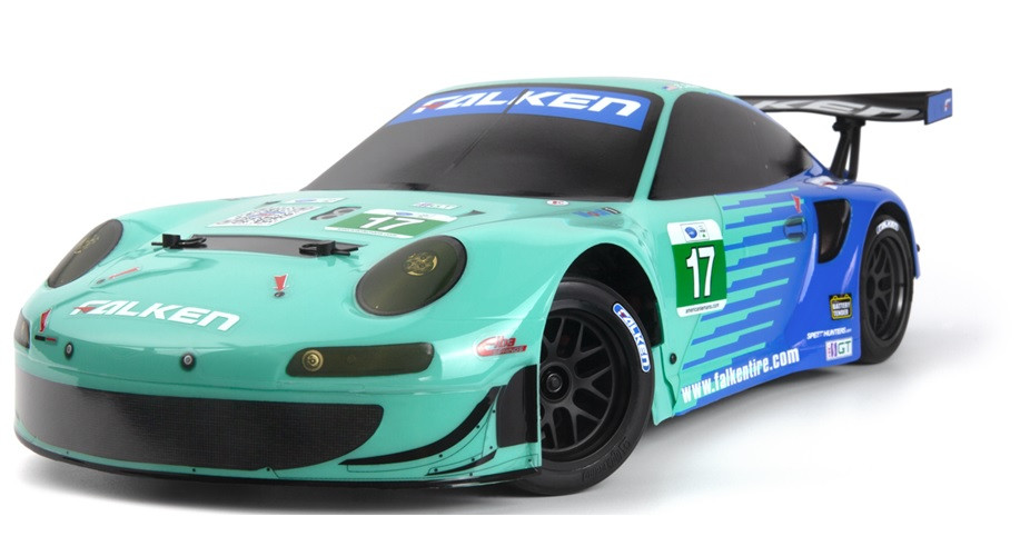HPI Racing 1/10 Electric Porsche 911 GT3 RSR Falken - Flux HPI160781