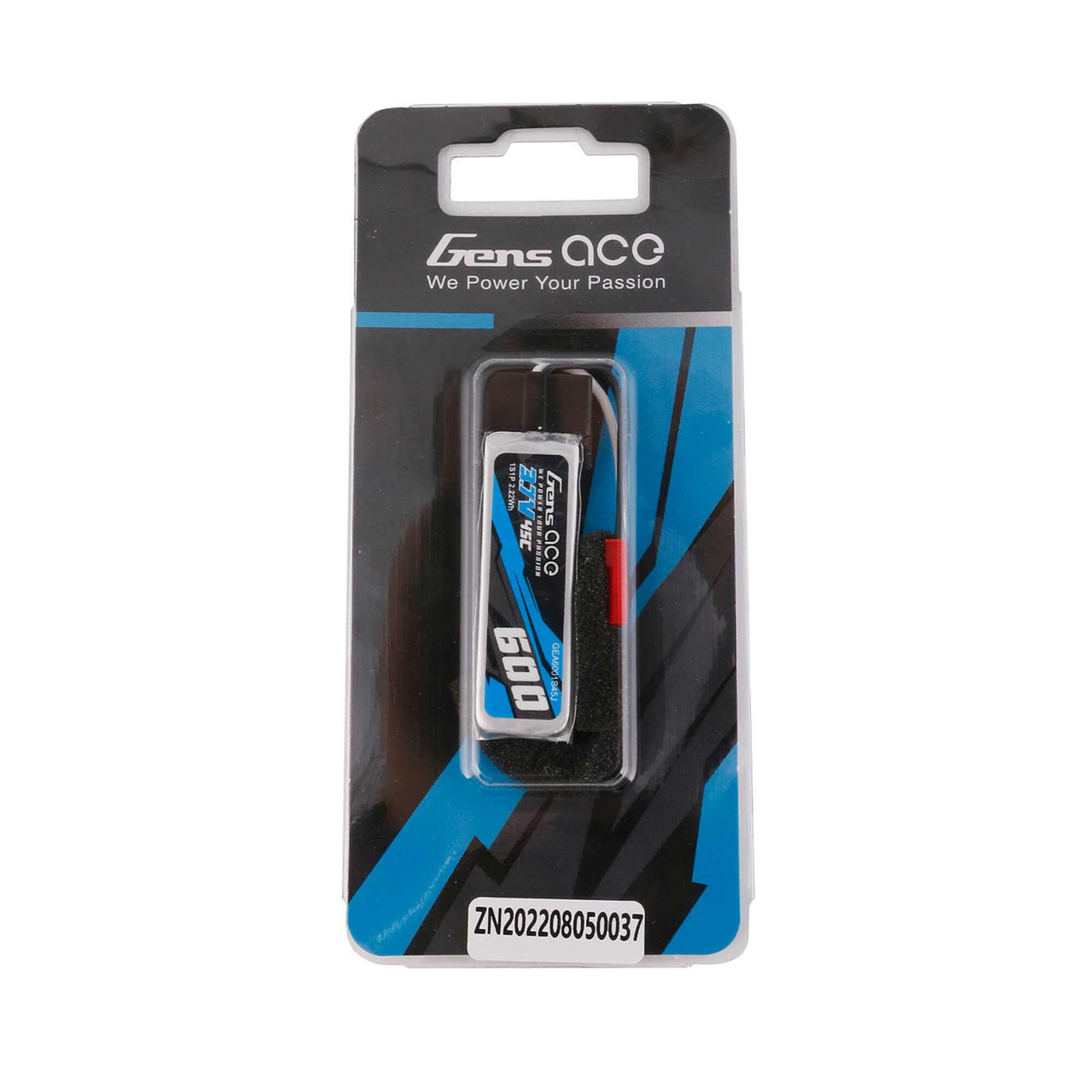 600mAh 1S 45C Lipo, JST-SYP 600mAh 1S 45C Lipo, JST-SYP