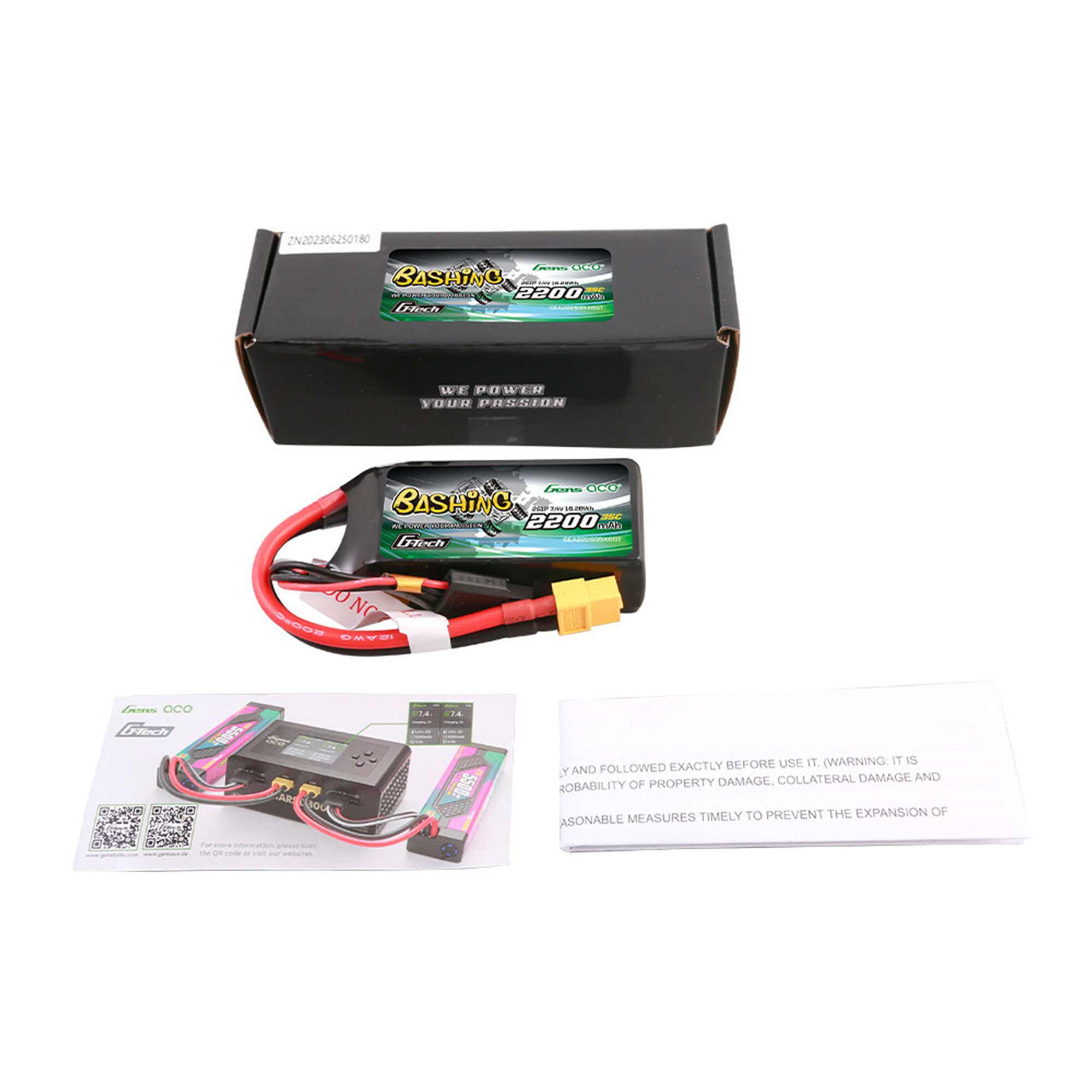 11.1V 2200mAh 3S 35C G-Tech Smart Lipo: XT60