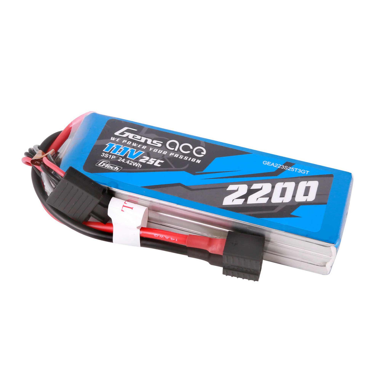 11.1V 2200mAh 3S 25C G-Tech Smart LiPo: Universal GEA223S25T3GT