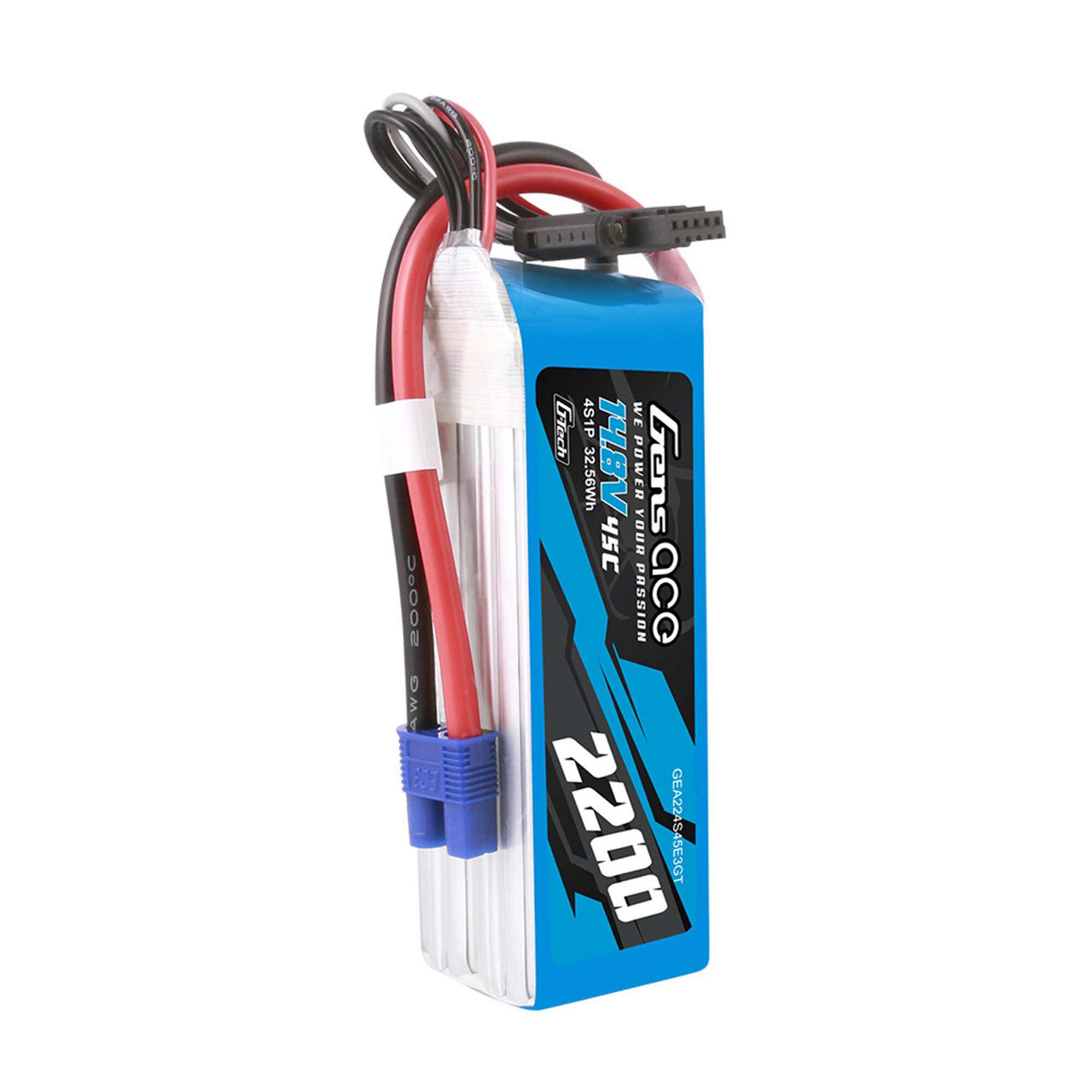 14.8V 2200mAh 4S 45C G-Tech Smart LiPo: EC3