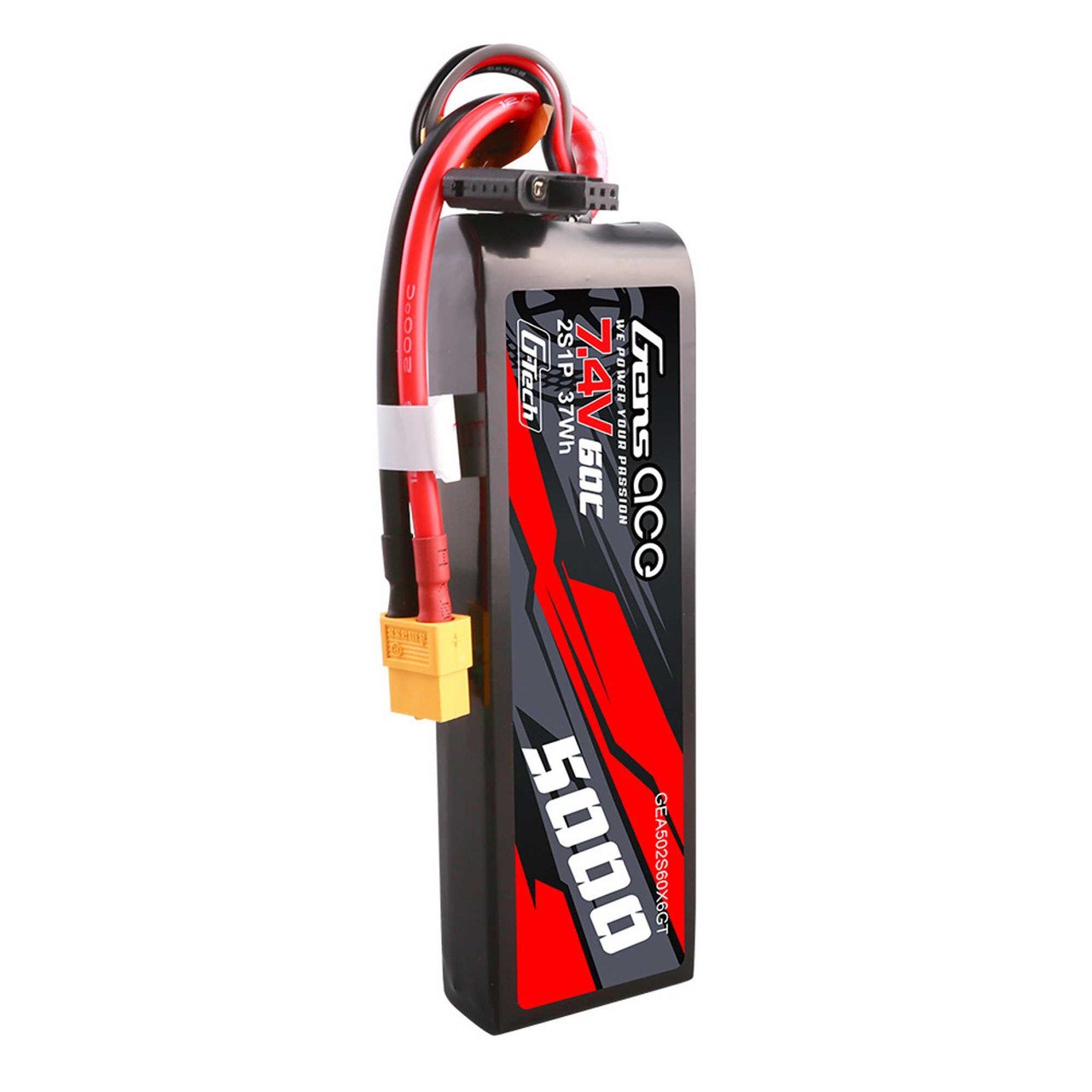5000mAh 7.4V 50C 2S1P G-Tech Smart Lipo Battery w/ XT60