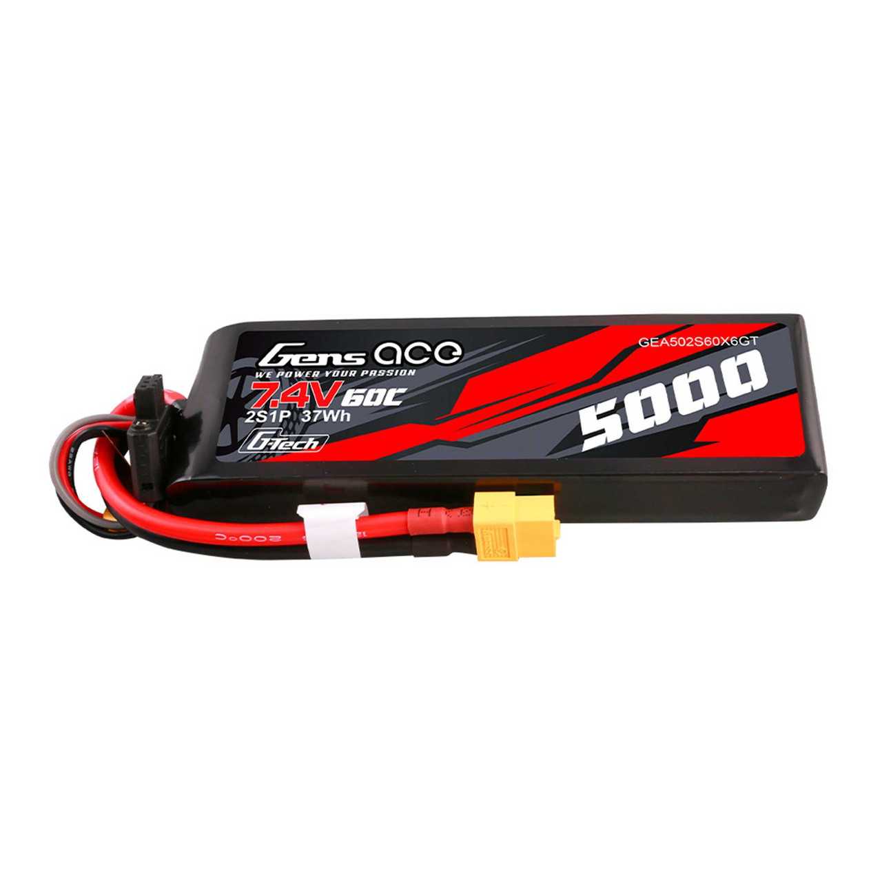 5000mAh 7.4V 50C 2S1P G-Tech Smart Lipo Battery w/ XT60 GEA502S60X6GT
