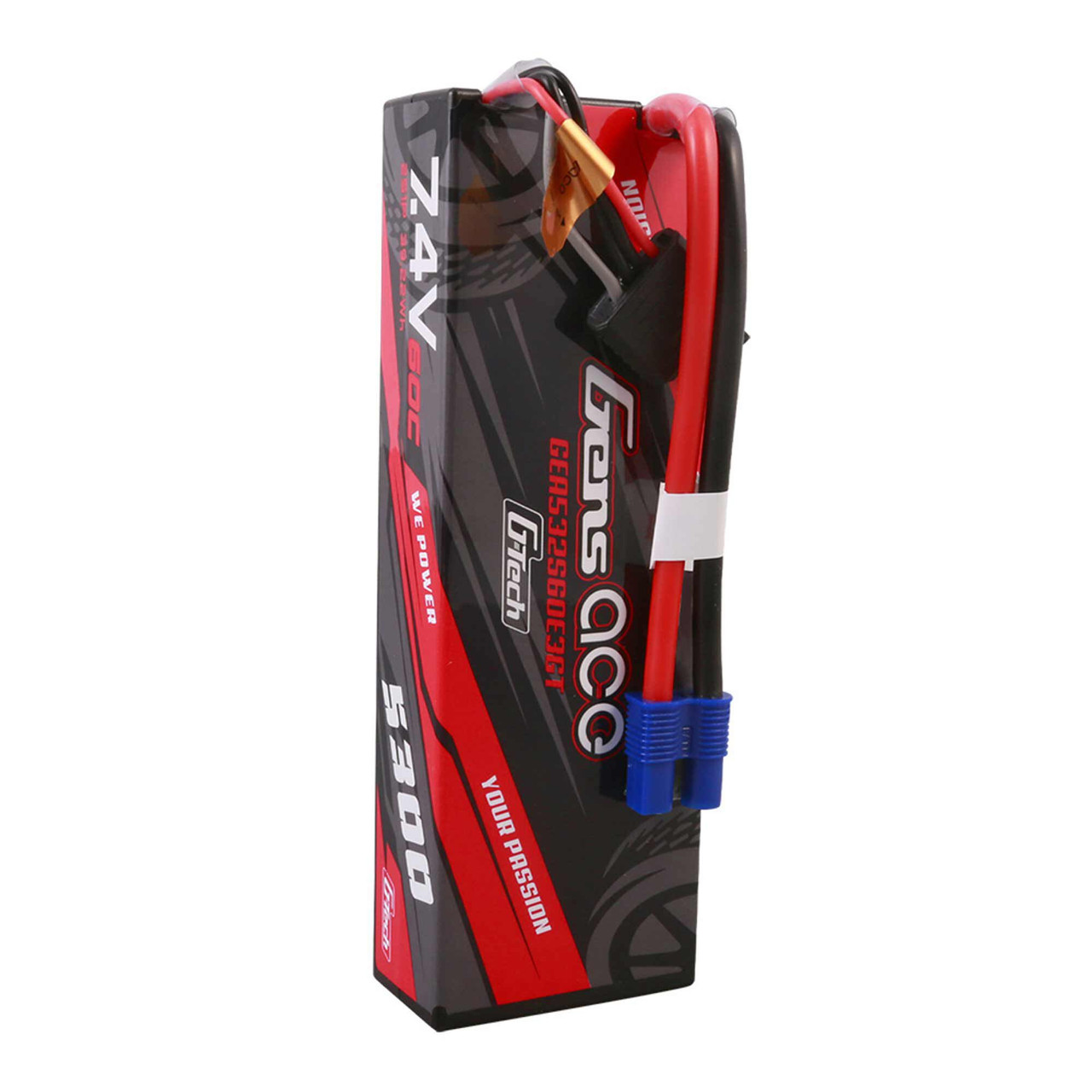 7.4V 5300mAh 2S 60C G-Tech Smart Lipo: EC3