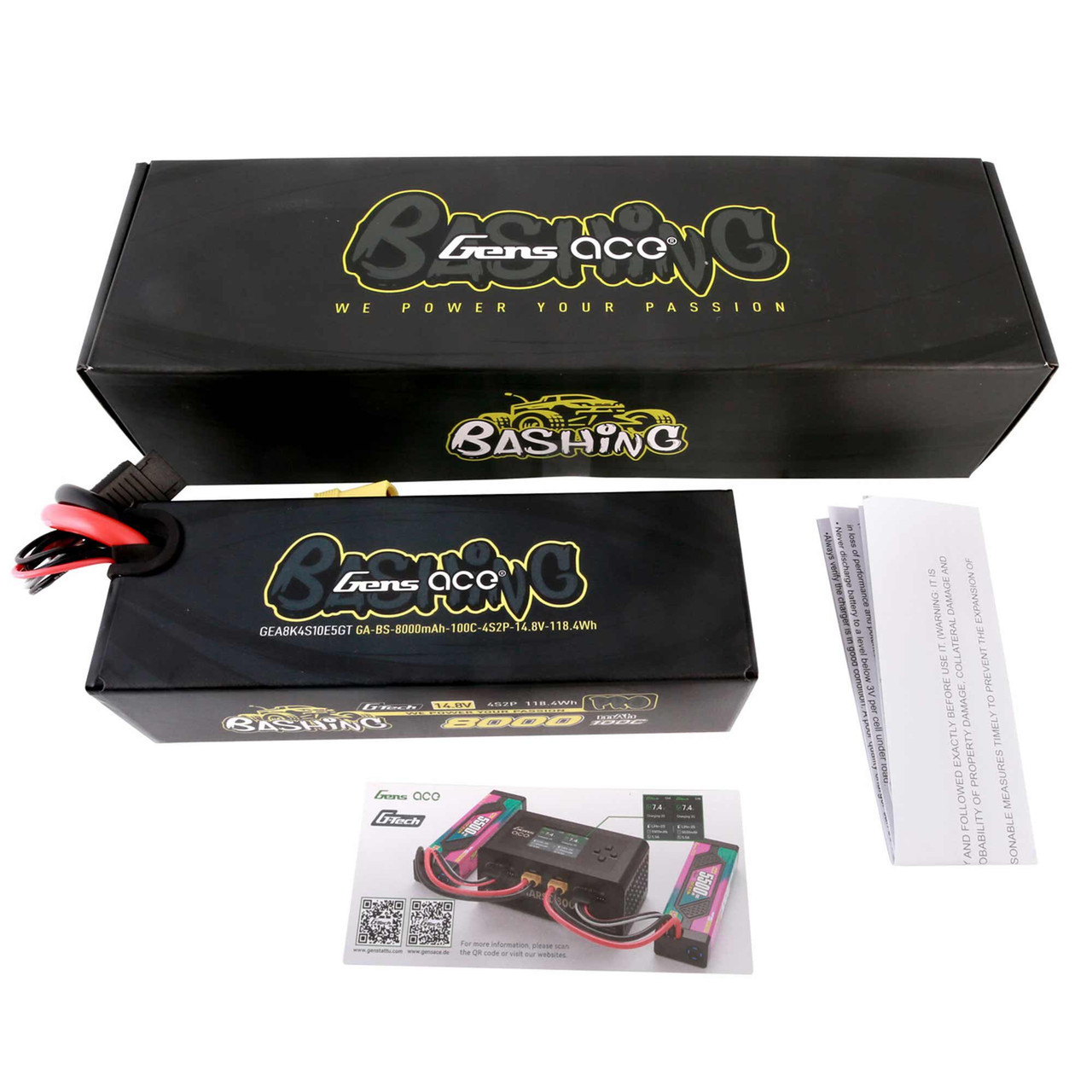 14.8V 8000mAh 4S 10C G-Tech Smart Lipo: EC5