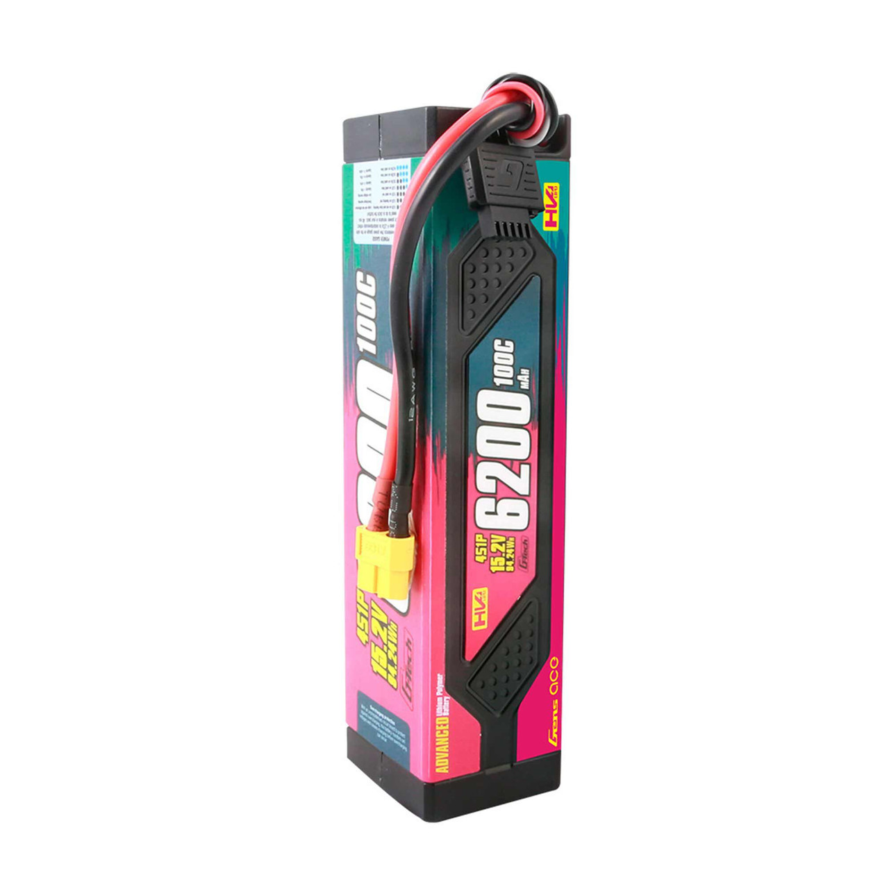 15.2V 6200mAh 4S 100C G-Tech Smart LiPo: XT60