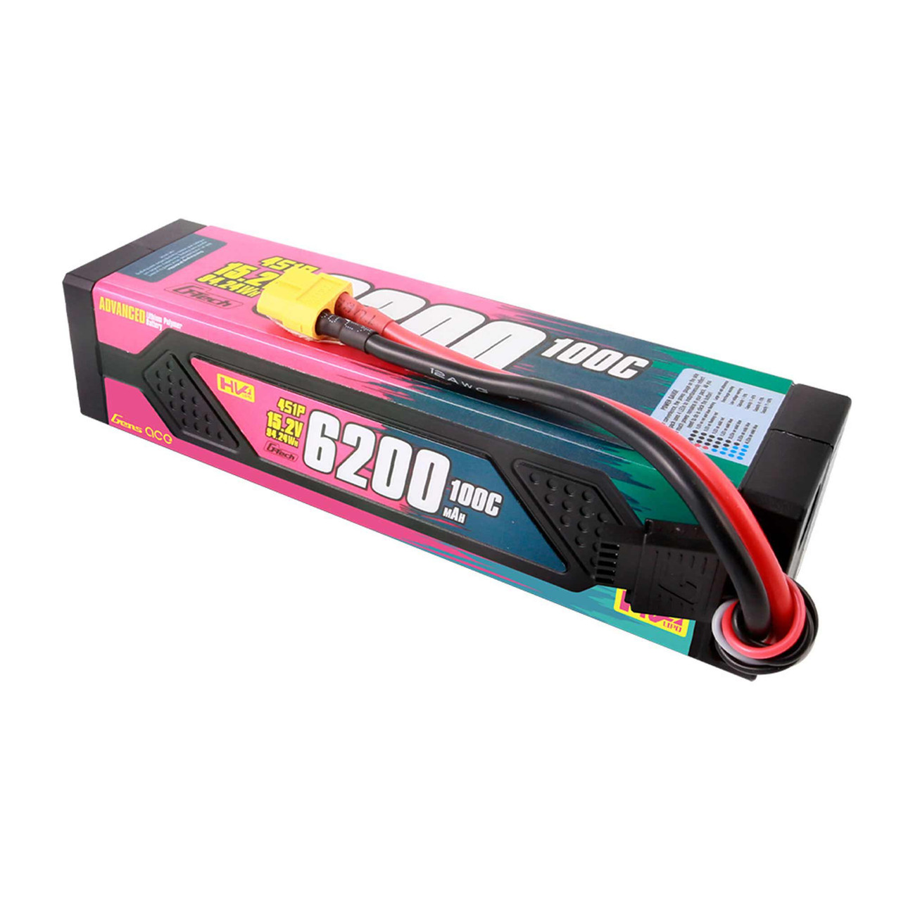 15.2V 6200mAh 4S 100C G-Tech Smart LiPo: XT60 GEA624S10X6GT