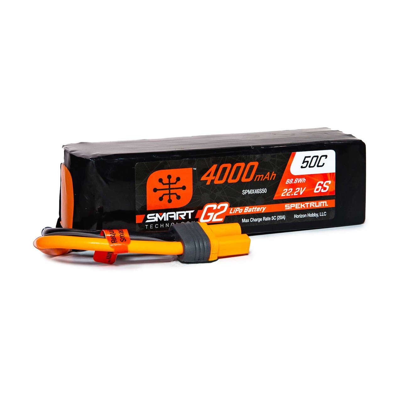 4000mAh 6S 22.2V Smart G2 LiPo 50C; IC5 SPMX46S50
