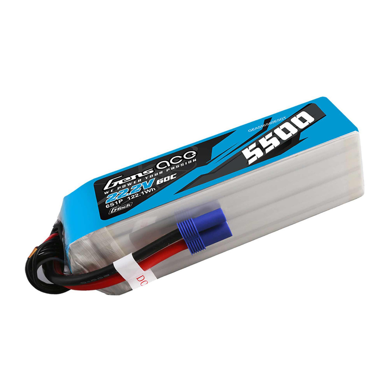 22.2V 5500mAh 6S 60C G-Tech Smart Lipo:EC5