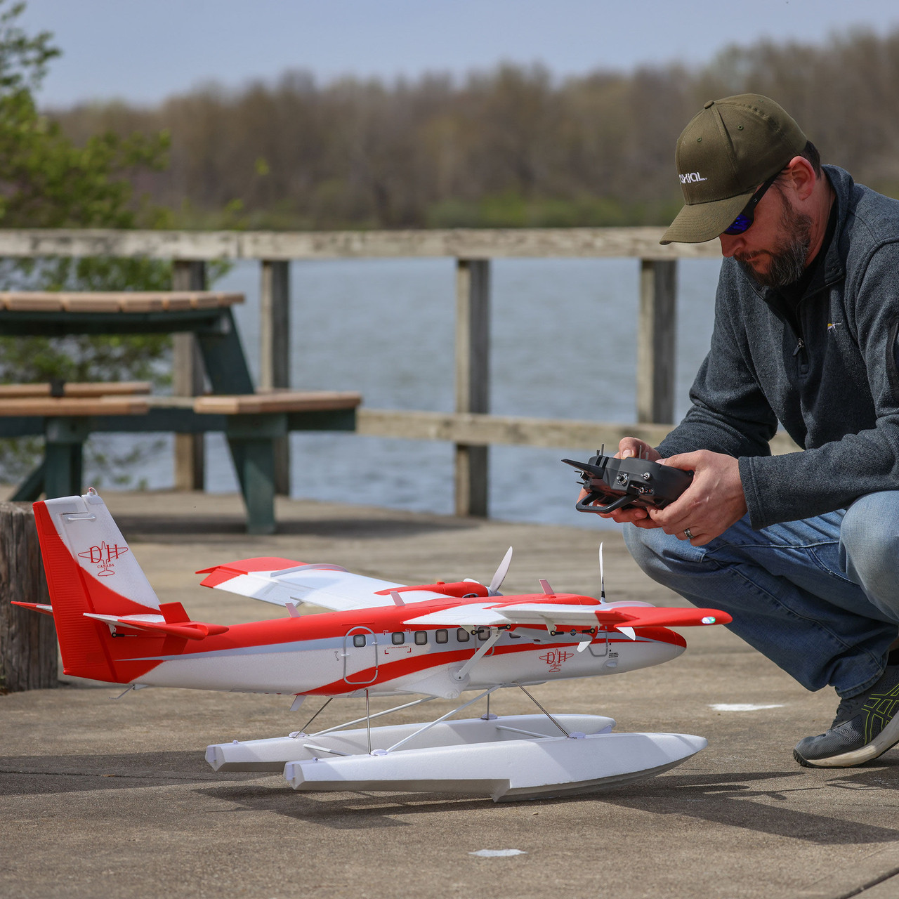 DHC-6 Twin Otter 1.4m BNF Basic with AS3X+ and SAFE Select with Floats